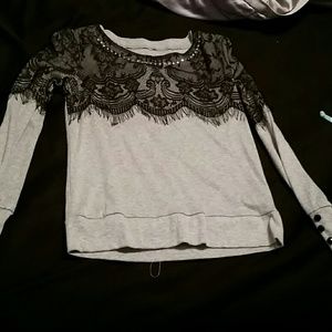 Lace sweater