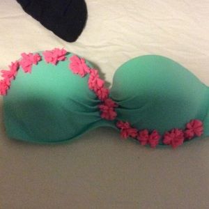 VS flower festival looking bandeau swim