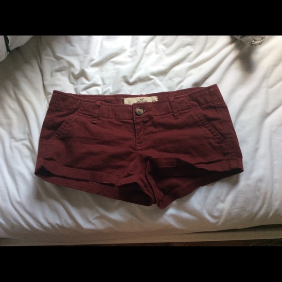 Maroon Hollister Shorts