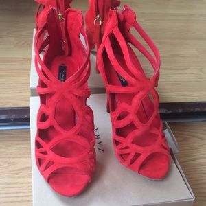 Zara heels sandals 37 EUC