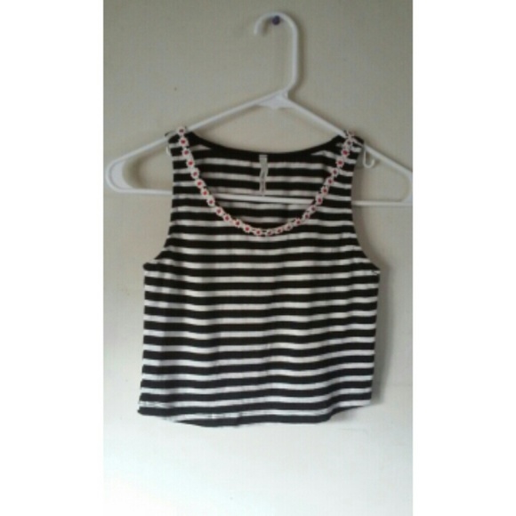 Striped crop top
