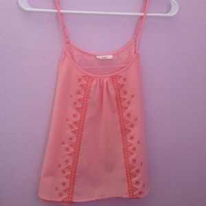 Tank top with lacey back