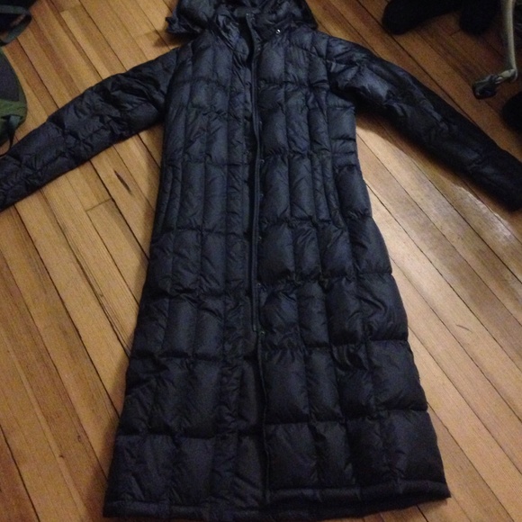 North face long down coat