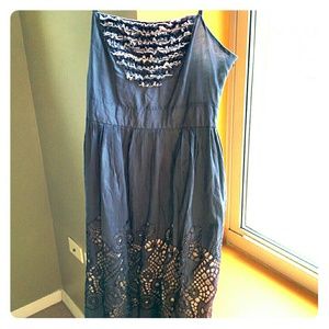 Anthropologie "eyeleted islands" dress by burlapp