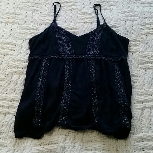 Navy blue spaghetti strap top
