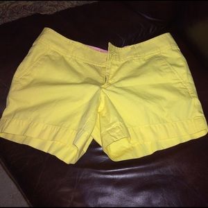 Lilly Pulitzer shorts. Yellow. Size 6.