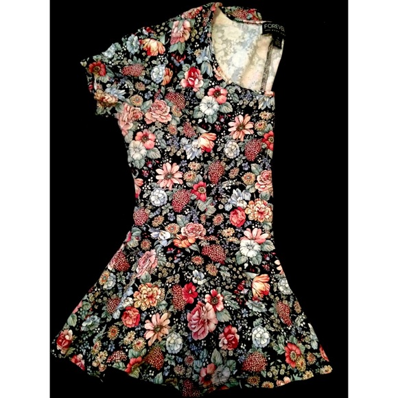 Flowered Peplum Shirt