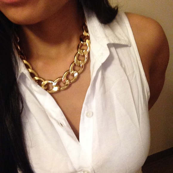 Nastygal Chunky Gold Chain Necklace - Picture 4 of 4