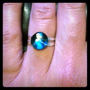 Elsa Handmade Glass Dome Adjustable Ring