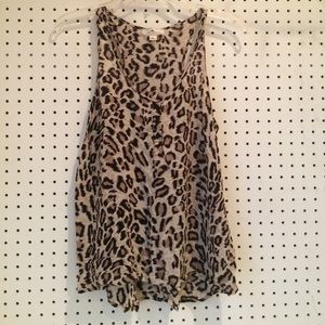 loose leopard print tanktop