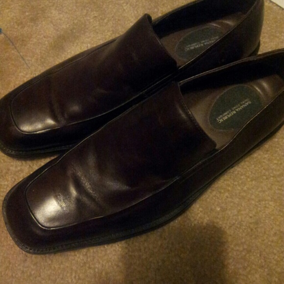 Banana Republic men's brown leather loafers 8 1/2