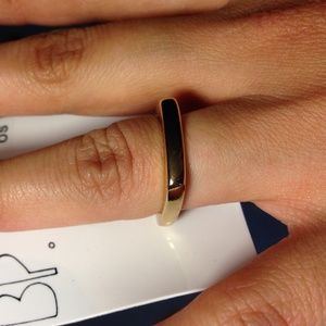 Gold square BP. ring from Nordstrom