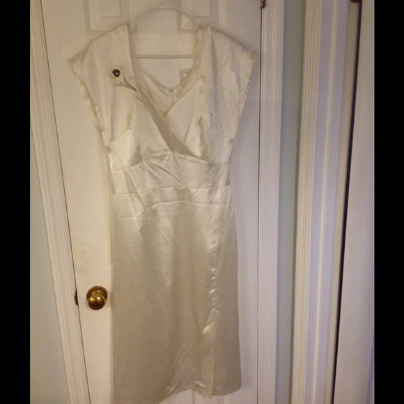 White Stop Staring! Dress