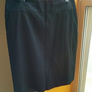 Wool gabardine J. Crew pencil skirt in black