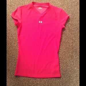 Under armour pink shirt
