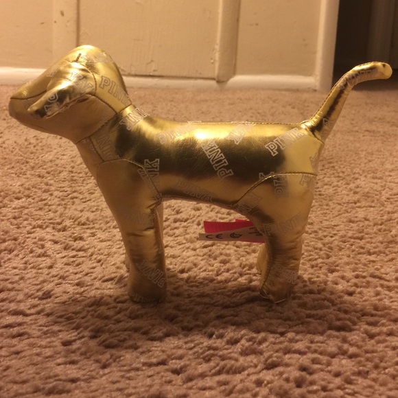 Gold Victoria Secret:PINK DOG