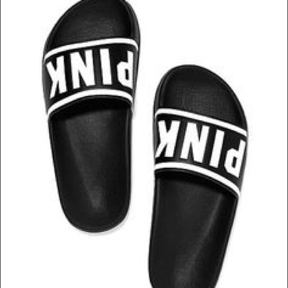 SOLD ON Ⓜ️erc. VS PINK Black Slides 🎀