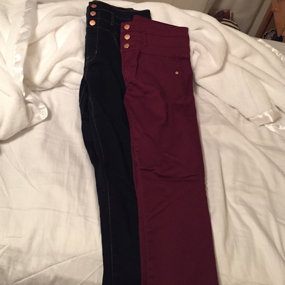 High waisted super skinny jeans