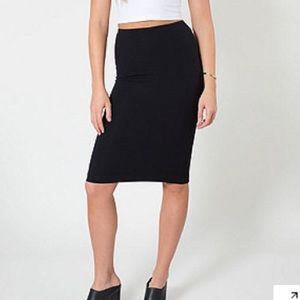 American Apparel Ponte Midi Skirt