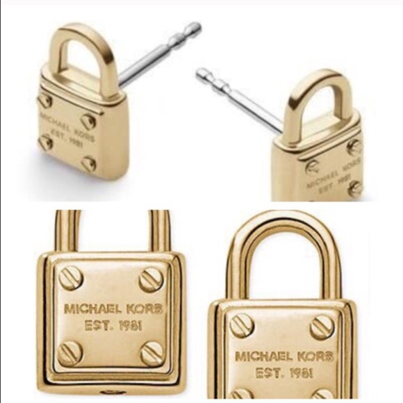 Michael kors lock earrings