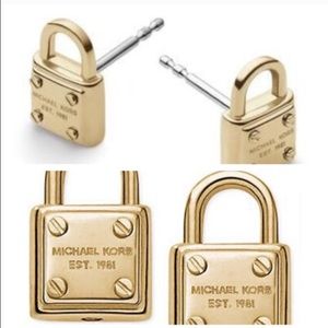 Michael kors lock earrings