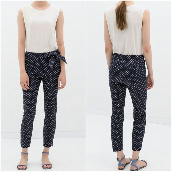 Host Pick | Zara | Polka Dot Trousers with Bow - Picture 2 of 4