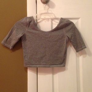 Bethany mota grey crop top