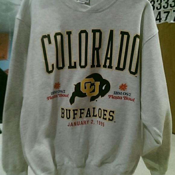 Colorado Buffalo old school fiesta bowl  crew neck