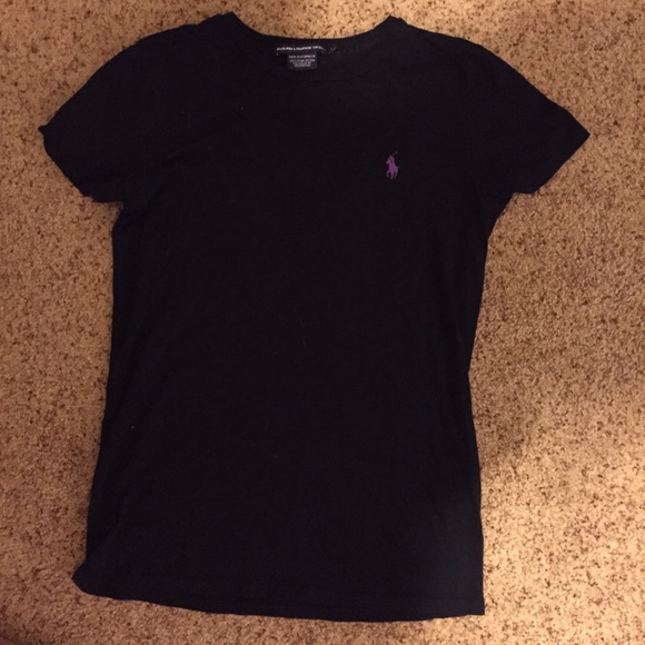 Black polo tee