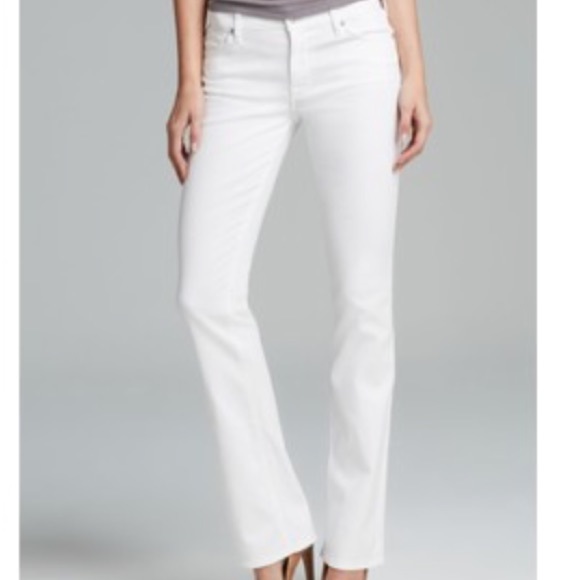 7 for all mankind bootcut denim white.