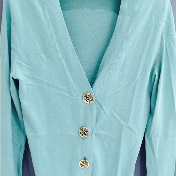 Tory Burch light green cardigan