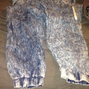 A blue jean romper size 2X