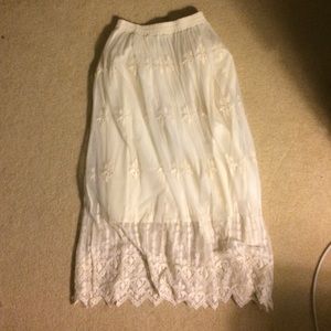 Boho lace midi skirt from ASTR