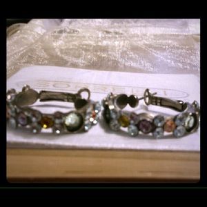 Sorrelli multi colored hoop earrings