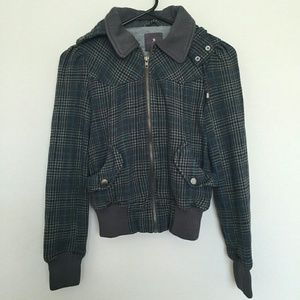 Plaid print jacket