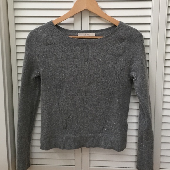 Grey sweater, Ann Taylor loft.