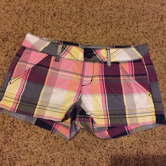 Plaid shorts