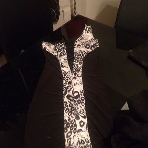 Cute stretchy black mini dress