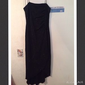 Black formal dress with sparkles
