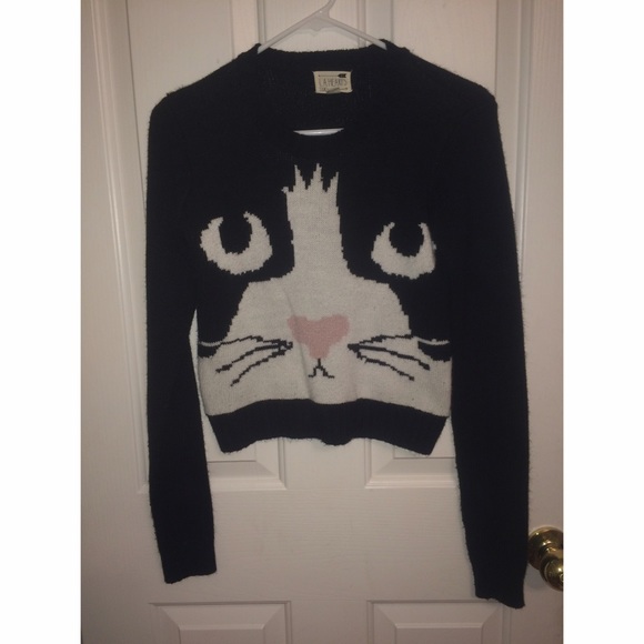 💎ON HOLD💎Cropped cat sweater!