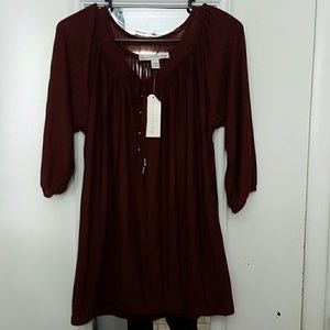 Maroon/ wine red blouse