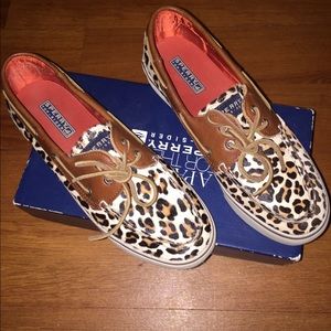 Leopard Print Speedy boat shoe.