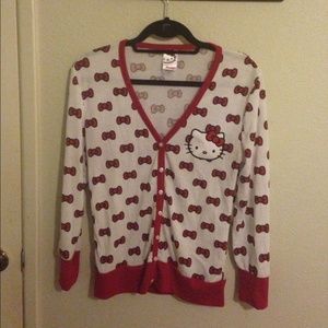 Hello Kitty Long Sleeve Cardigan