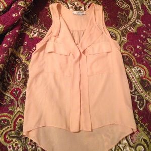 Peach chiffon tank