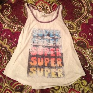 'Super' crop tank top