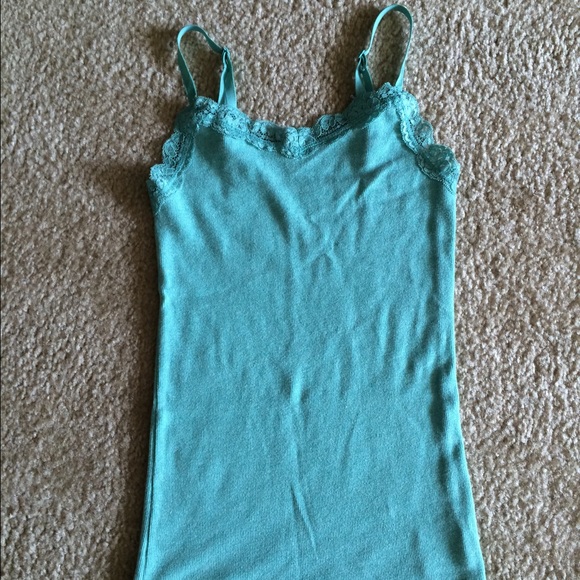 BUNDLED: Ribbed TURQUOISE Tank Top By Faded Glory - Picture 1 of 4