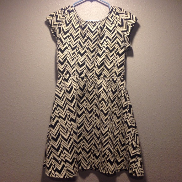 Striped Dress with Open Back