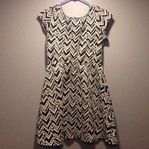 Striped Dress with Open Back