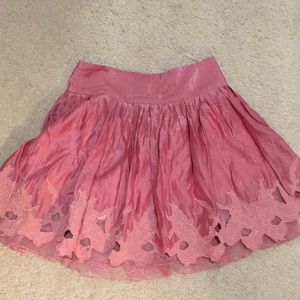 Lace floral skater skirt