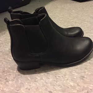 Black ankle boots